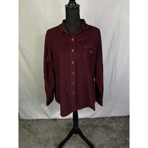 Woolrich Women long sleeve button up check plaid size XL